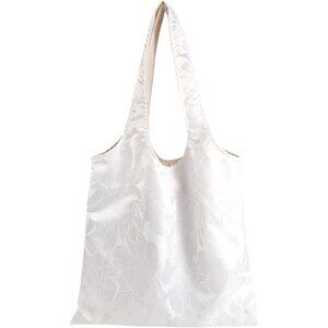 Women’s Large Capacity Rayon Hobo Bag with Inner Pockets in Snowflake Color